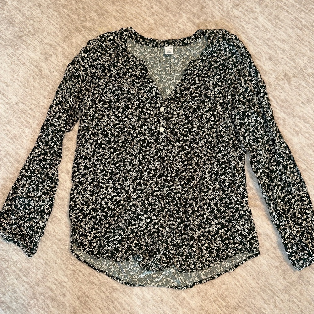 Floral Fall Blouse 🫒🤍🍁